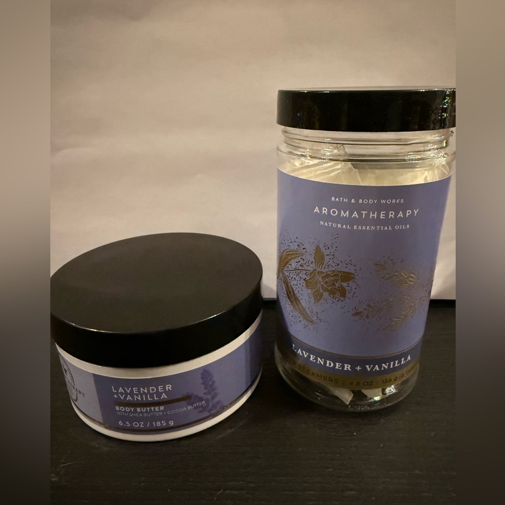 Bath & Body Works Lavender Vanilla Aromatherapy Set, NWT